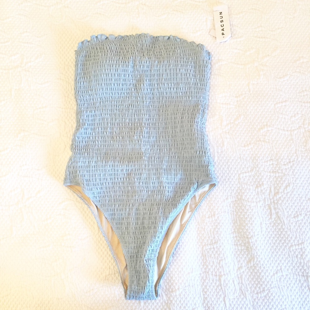 Light blue one piece swimsuit - Pacsun